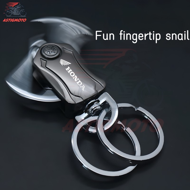 สําหรับพวงกุญแจ Honda Fidget Cube 360° หมุนรถจักรยานยนต์ที่เก็บกุญแจโลหะผสมสังกะสีที่เปิดขวดมัลติฟังก์ชั่พวงกุญแจสําหรับความเครียดบรรเทา