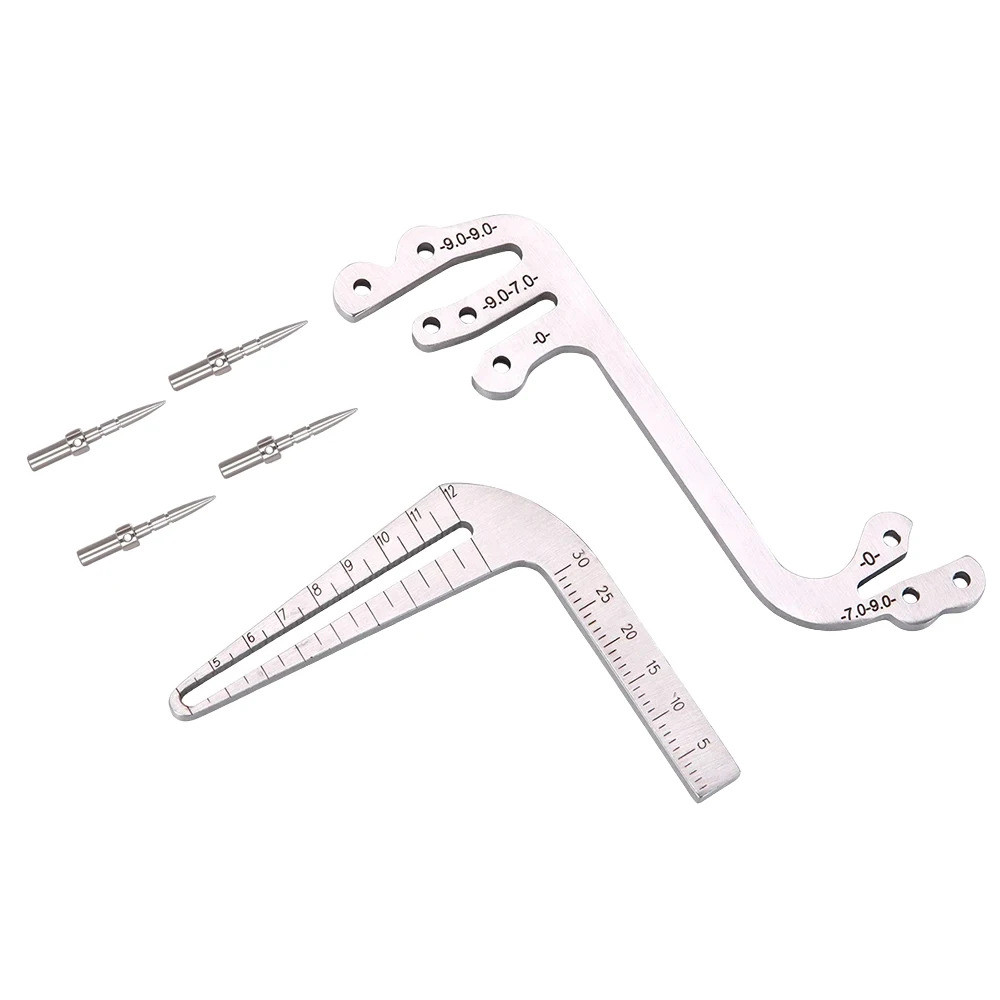 AZDENT Dental Implant Surgical Guide Locator truments Set Tooth Measuring Ruler Calipers
