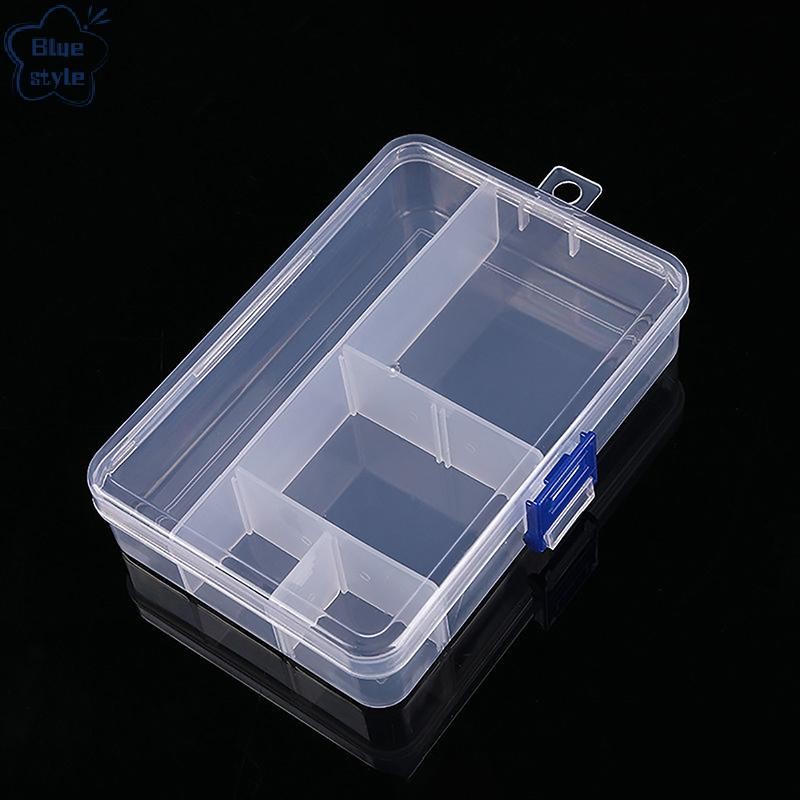 Bluestyle พลาสติกใสเครื่องประดับ Boxpartment ปรับคอนเทนเนอร์สําหรับลูกปัดต่างหูแหวนสร้อยคอกล่องสําหรับกล่องเครื่องประดับใหม่