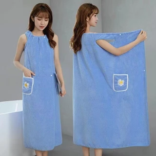 ผ้าเช็ดตัว 2 in 1 100*130cm เสื้อคลุมอาบน้ำ เป็นได้ทั้ง ผ้าเช็ดตัวและเสื้อคลุม วัสดุ: กำมะหยี่ปะการัง ไม่เป็นขุย รุ่น：Z8