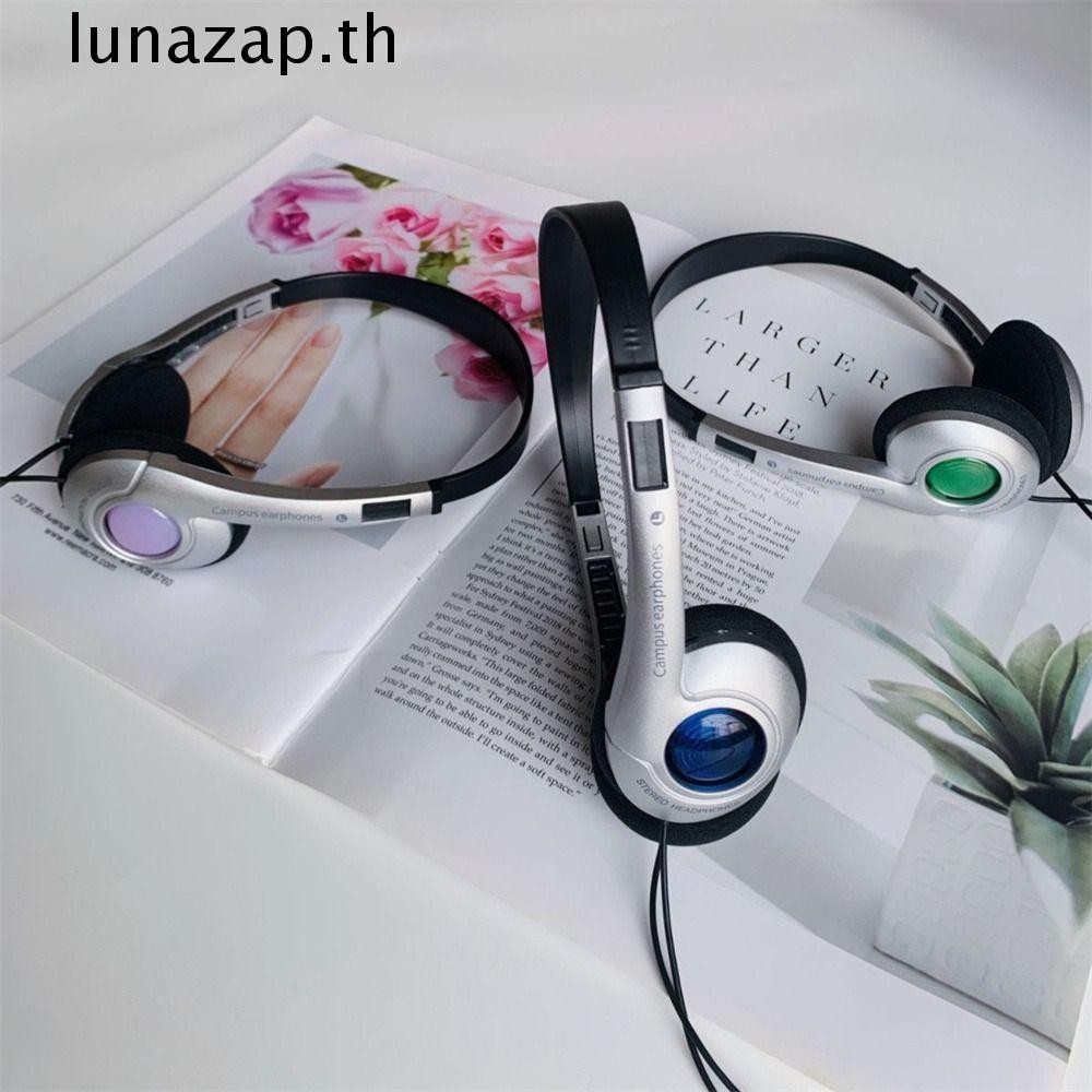 Lunazap Y2K หูฟัง, Over Ear Millennium Wind Retro ชุดหูฟัง,คลาสสิกวินเทจบุคลิกภาพเอียร์บัดหูฟังแบบมีสาย CD/Walkman/Mp3