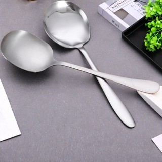 ช้อนสแตนเลส ช้อนกลาง ช้อนตักแบ่งอาหาร ช้อนข้นขึ้น ช้อนใช้ช้อ…