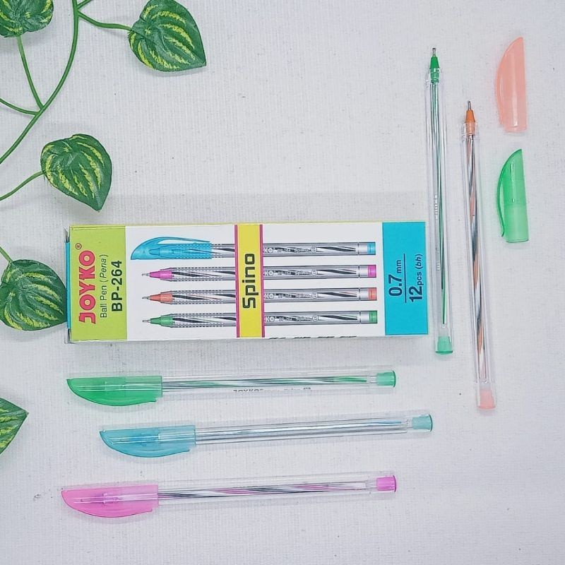 [MS] (แพ็ค) ปากกาลูกลื่น Joyko Spino Bp264