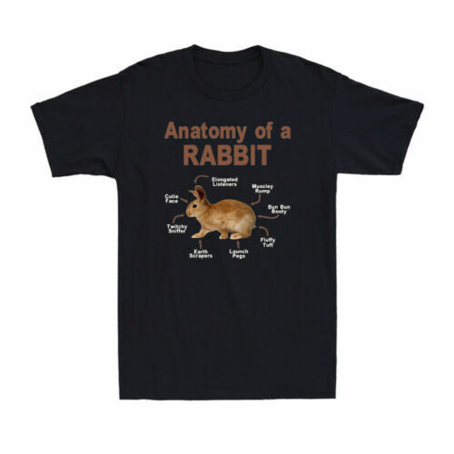 Anatomy Of A Rabbit เสื้อยืดสัตว์น่ารักกระต่าย Anatomy Rabbit Lover