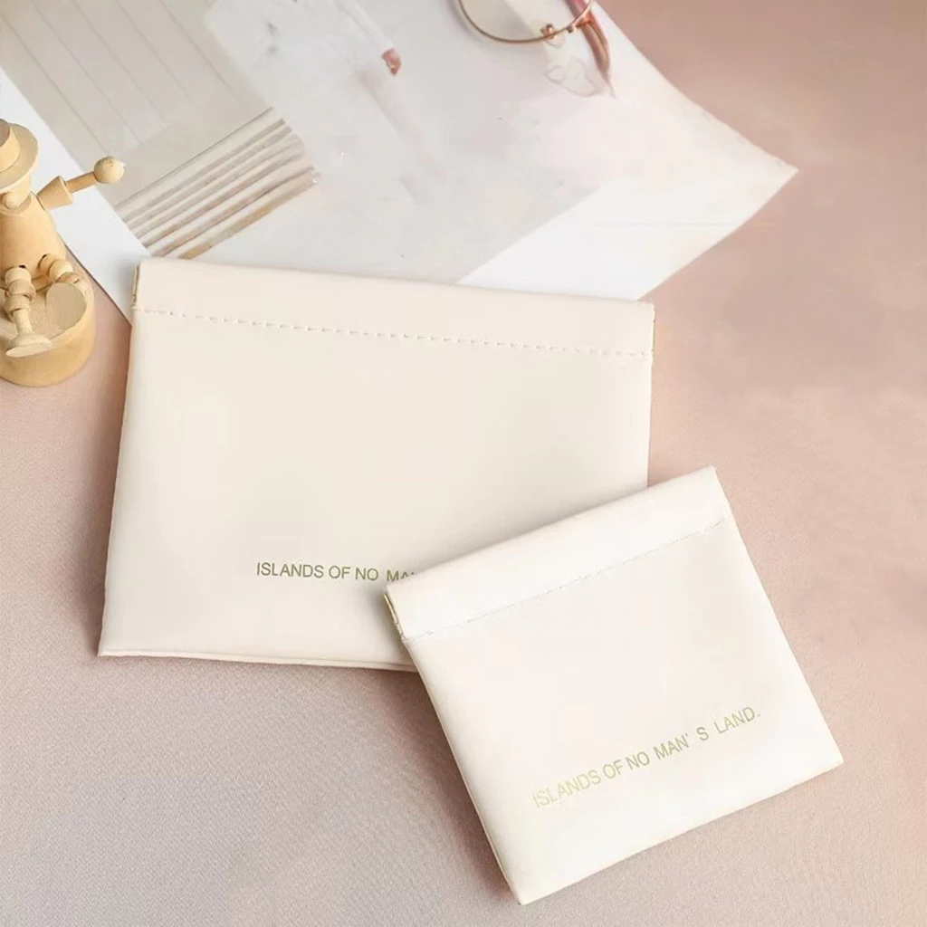 กระเป๋าเครื่องสำอางค์ กระเป๋าลิปสติก กระเป๋าใส่เหรียญ PU แบบพกพา เก็บเหรียญ กุญแจ หูฟัง ลิปสติก อเนกประสงค์