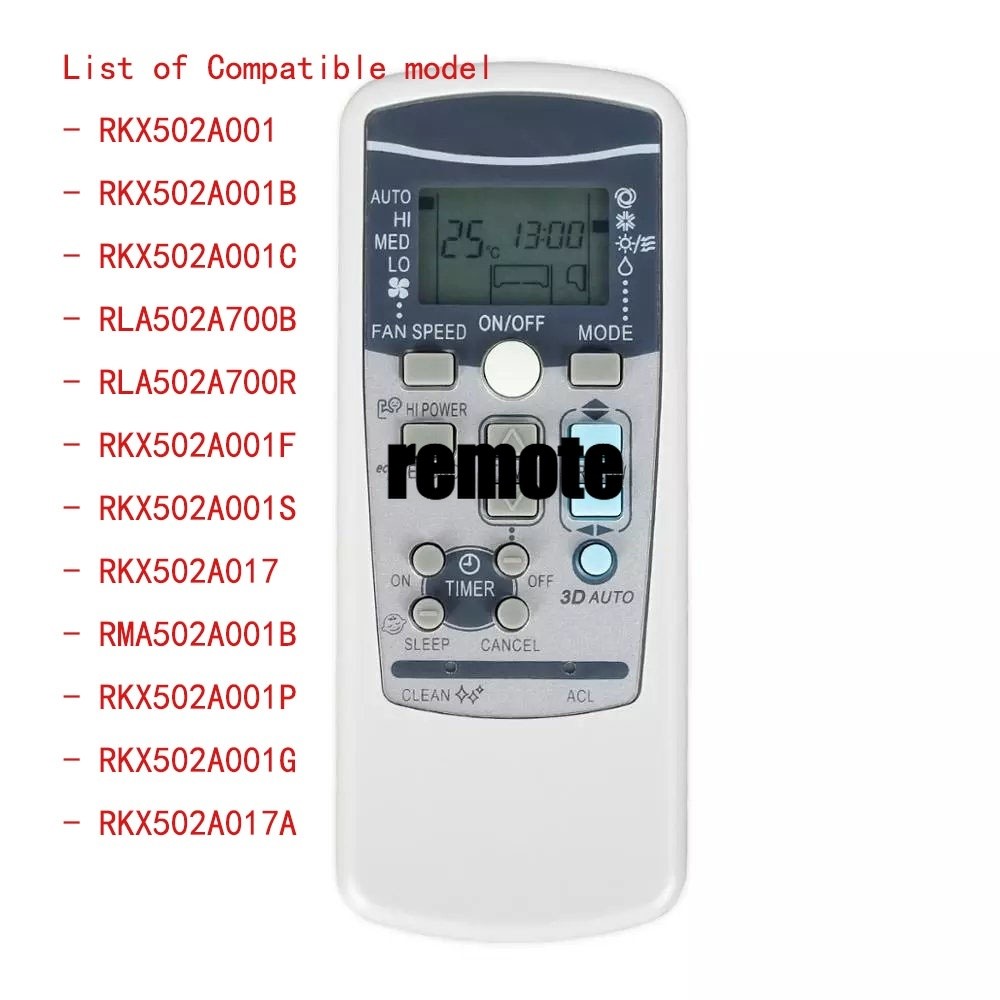 Mitsubishi Aircon รีโมทคอนโทรล RKX502A001 RKX502A001 RKX502A001B RKX502A001C RKX502A001P RKX502A001G