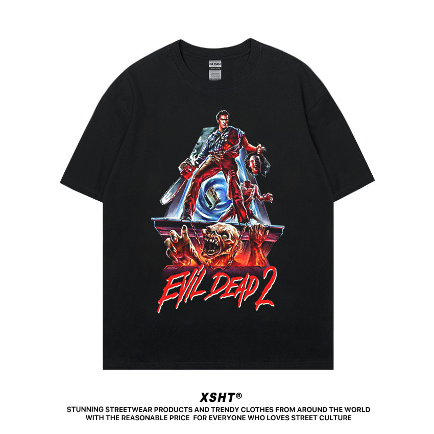 พร้อมส่ง เสื้อ Evil Dead 2 Dead By Dawn (1987) Tee - Black (สีดำ) tee.