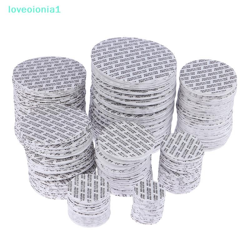 loveoionia1 200 ชิ้น Self-กาวโฟมความดัน Sensitive Seal Lining Tamper ทนซีลสําหรับเครื่องสําอาง Jar ขวดหม้อ 20 มม.-82 มม.IA