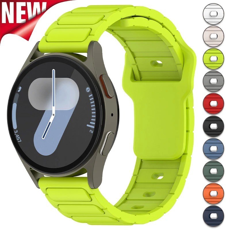 20 มม.22 มม.ซิลิโคนสําหรับ Samsung Galaxy Watch 7 6 5 4 40 มม.44 มม.สายคล้องคอกีฬาสําหรับ Huawei นาฬิกา GT 5 Pro GT4 3Pro 46 มม.สร้อยข้อมือ