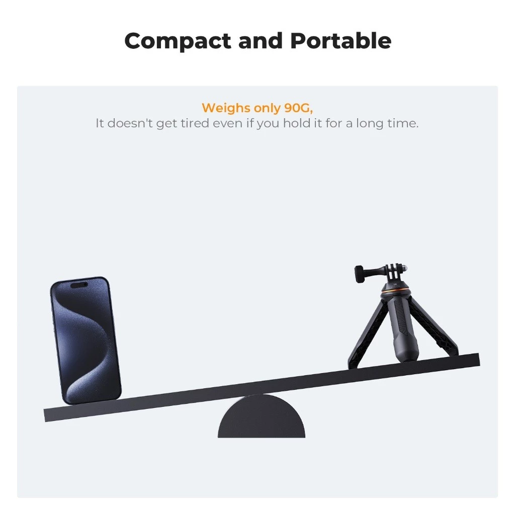 K&F CONCEPT MS10 Camera Tripod ขาตั้งกล้อง Mirrorless ไม้เซลฟี่ ยืดได้ ขนาดพกพา for GoPro/ Insta 360 thumbnail 6