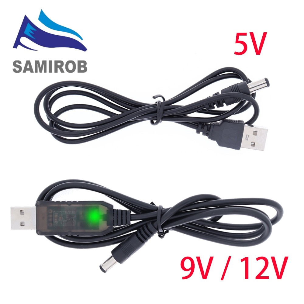 อะแดปเตอร์แปลงสายเคเบิล USB DC 5V เป็น DC 5V 9V 12V ปลั๊ก 2.1*5.5 มม.