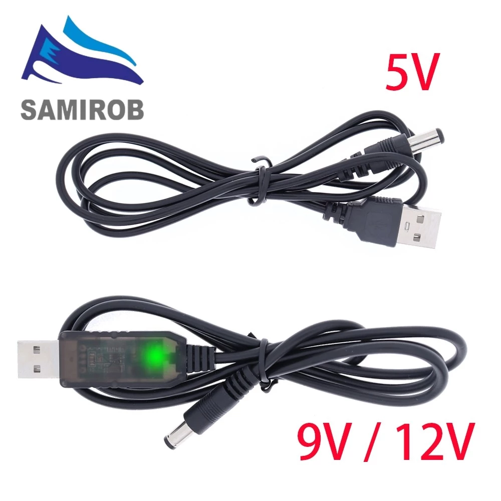อะแดปเตอร์แปลงสายเคเบิล USB DC 5V เป็น DC 5V 9V 12V ปลั๊ก 2.1*5.5 มม.