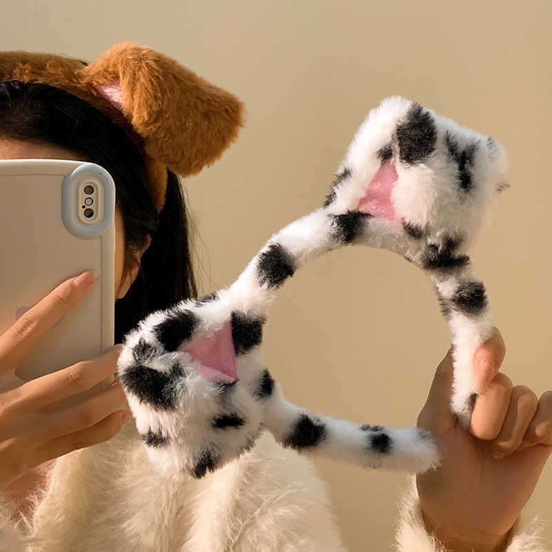 Spot Spot ที่คาดผมหูสุนัขตุ๊กตาจําลองสัตว์หู Headwear คอสเพลย์การ์ตูนนิทรรศการ Props เครื่องประดับผม