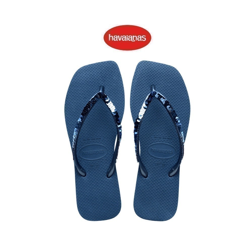 HAVAIANAS รองเท้าแตะผู้หญิง Slim Square Magic Sequin Flip Flop COMFY BLUE 41482721803F_S3BLXX