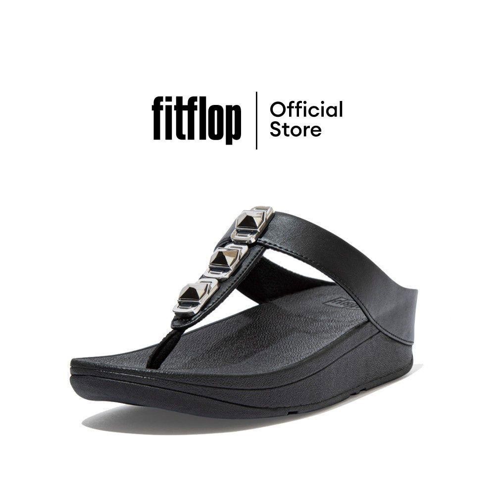 FITFLOP FINO รองเท้าแตะแบบหูหนีบผู้หญิง รุ่น DA8-090 สี All Black