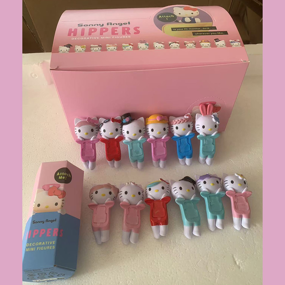 1 ชิ้นสุ่ม Hello KITTY HIPPERS series สามารถติดกาวเพื่อวัตถุในชีวิตประจําวัน อุปกรณ์เสริมโทรศัพท์มือถือน่ารัก