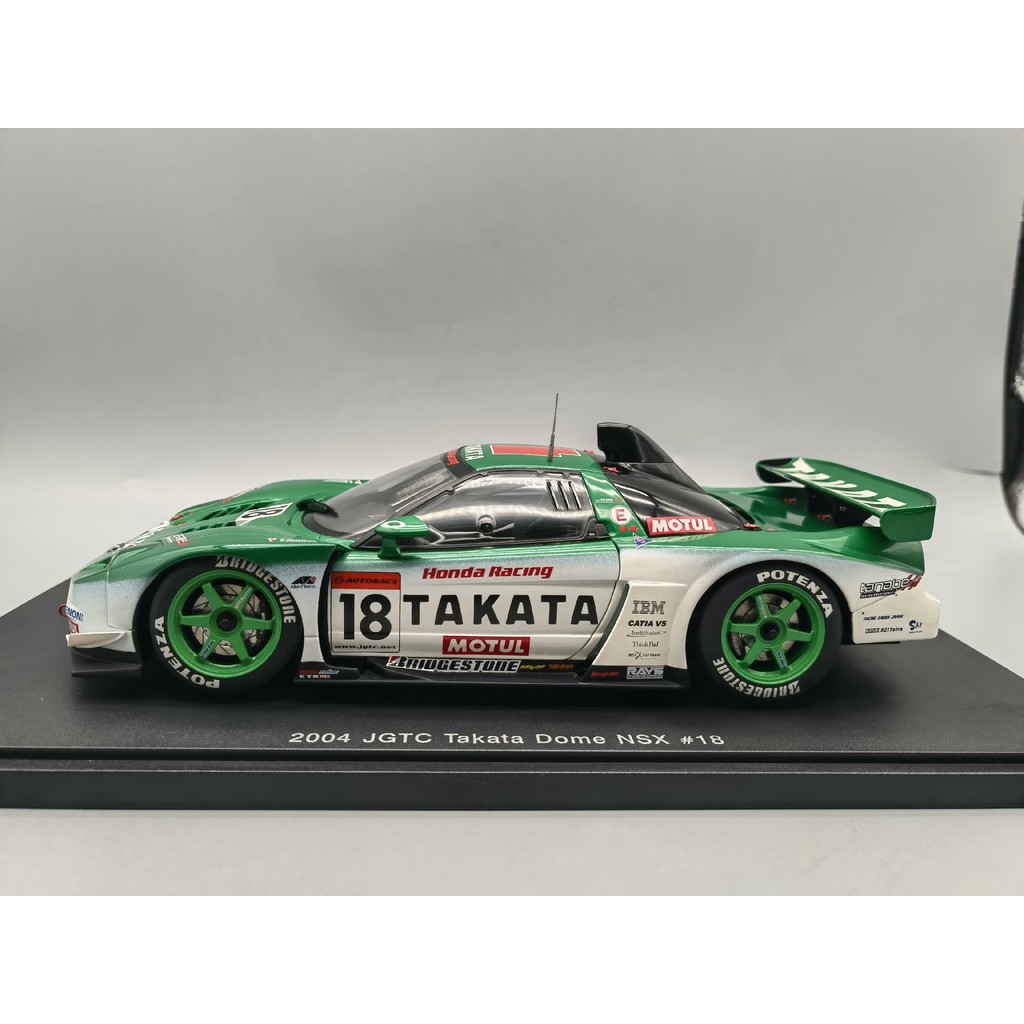 [สต๊อกพร้อม] Autoart Autoart 1/18 Honda NSX JGTC 2004 TAKATA DOME #18 รถเต่า (ตัวรถมีผื่น, พวงมาลัยบ