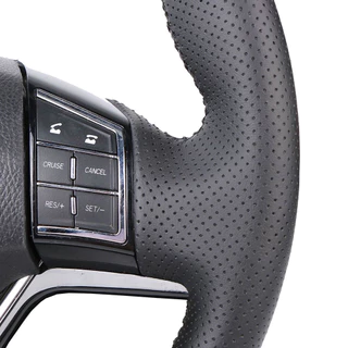 ที่กําหนดเองพวงมาลัยรถสําหรับ Isuzu D-Max MU-X 2013-2020 Holden Colorado AU 2012-2019 หนังเทียมพวงมาลัย