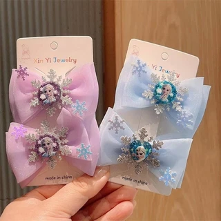 เครื่องประดับผมกิ๊บติดผมราชินีน้ําแข็งเกล็ดหิมะสีน้ําเงินสําหรับเด็กผู้หญิง, ของขวัญวันเกิดเล่นเครื่องประดับผม Aisha Princess Headwear