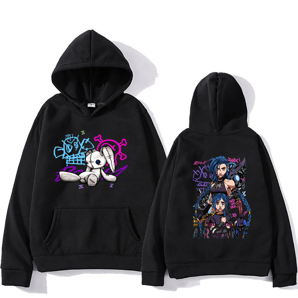 Arcane Jinx Hoodie 2025 Retro Men/women Hoodies Harajuku Aes