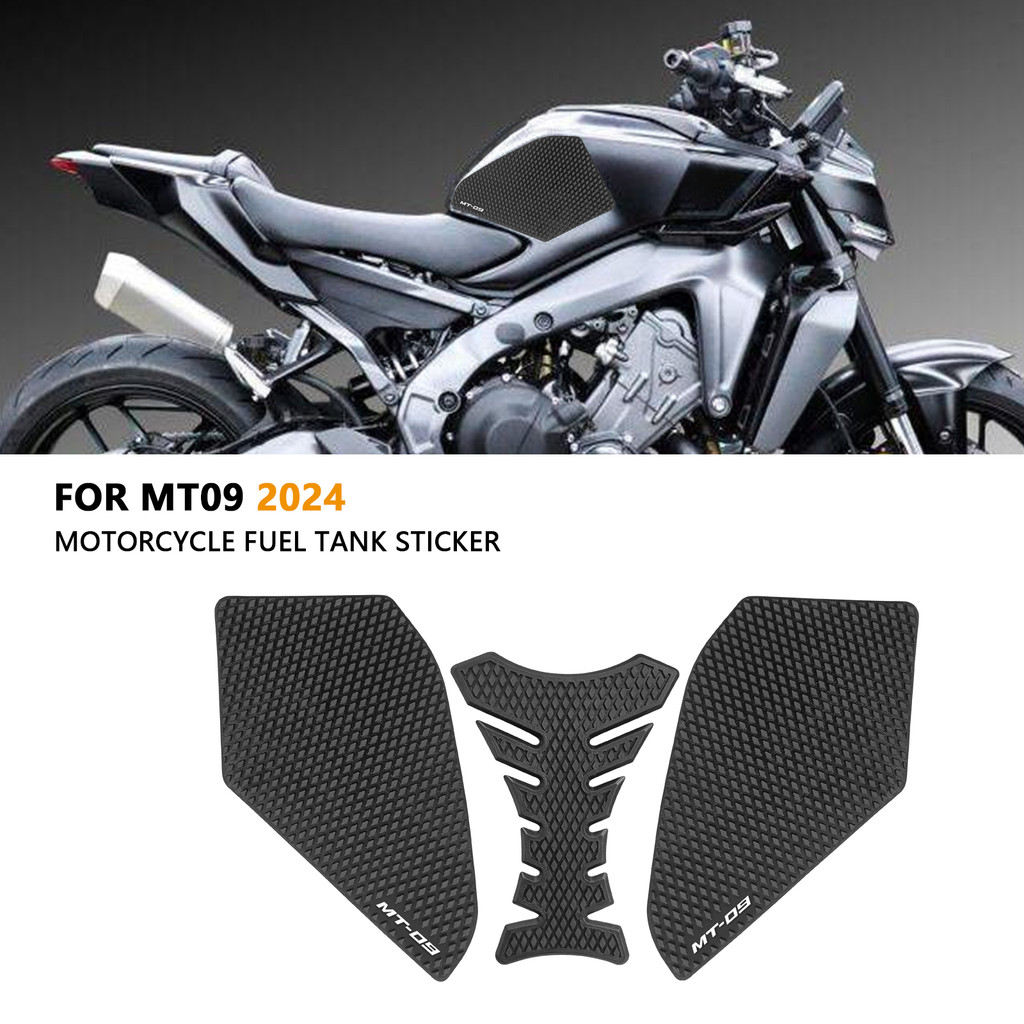 สําหรับ MT 09 MT09 MT-09 2024 ถัง Pad Protector สติกเกอร์รูปลอกแก๊สเข่า Grip อุปกรณ์เสริมรถจักรยานยนต์ MT 09 ถัง Traction Pad