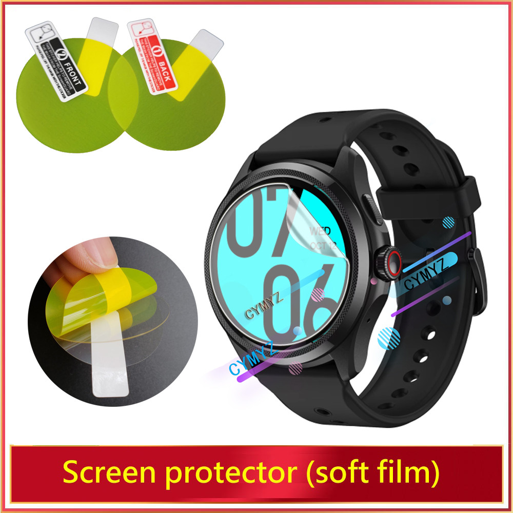 Ticwatch Pro 5 ฟิล์มฟิล์มป้องกันRepairable Cover HD Soft TPU Hydrogel Film Ticwatch Pro 5 ฟิล์มกันรอ