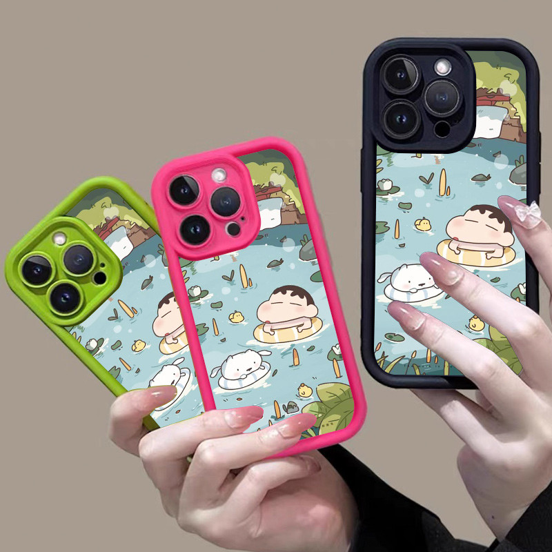 เคส Redmi 14C 13C 5G A3 13 4G POCO F6 Pro X4 GT X4 PRO 5G C61 Y93Y Crayon Shin chan Luxury Macaron C