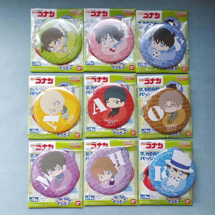 Japan Japan Ready Stock Detective Conan Merchanted Big Badge Bar Bandai Shinran Haibara Amuro Toru