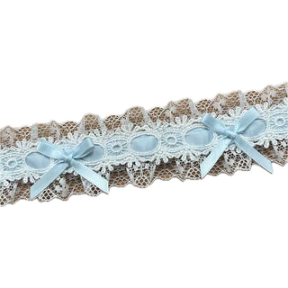 [100 ซม.] French Lolita High-End Bow Lace Accessories Tie Pain Bag diy วัสดุริบบิ้นจีบตกแต่ง
