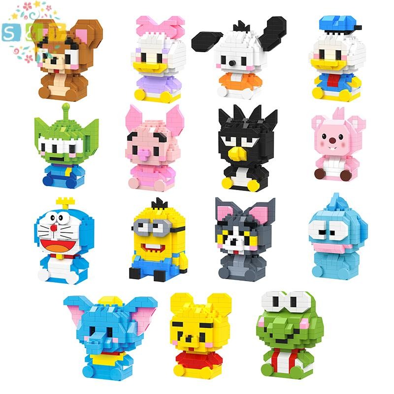 [S&T] Disney Tom And Jerry Building Blocks ตัวเลขการ์ตูนอิฐประกอบของเล่นเด็กของขวัญ {th}