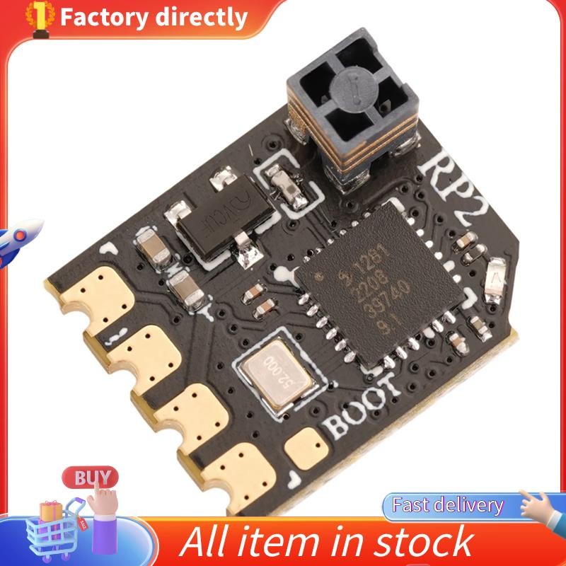 RP2 ตัวรับสัญญาณนาโน 2.4Ghz ELRS Receiver สีดํา สําหรับรุ่น TX16S TX12 ELRS