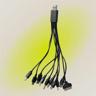 ส่งไว ประกัน1ปีเต็ม! 1pcs 10 in 1 USB Micro USB Charger สาย USB สำหรับโทรศัพท์ LG KG90 SAMSUNG SONY