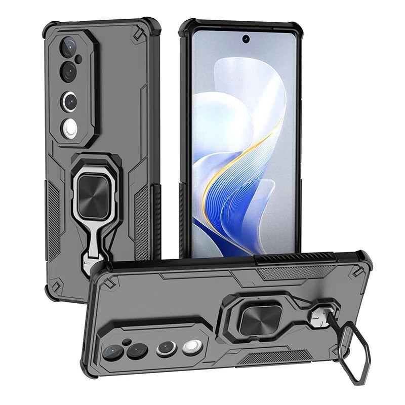สําหรับ Vivo V40 / V40 Pro 5G Hybrid Heavy Duty Armor เคสกันกระแทกแหวนฝาครอบ