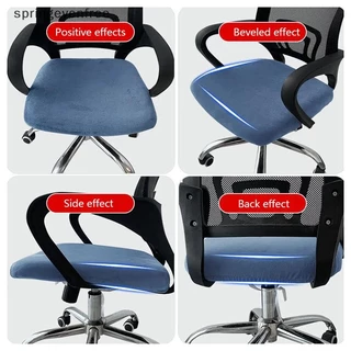 Springevenfree 1 PC กํามะหยี่เก้าอี้สํานักงาน Coverputer หมุนที่นั่งโมเดิร์นเก้าอี้ยืดหยุ่น Slip Washable Slipcovers ที่ถอดออกได้ฝุ่น th