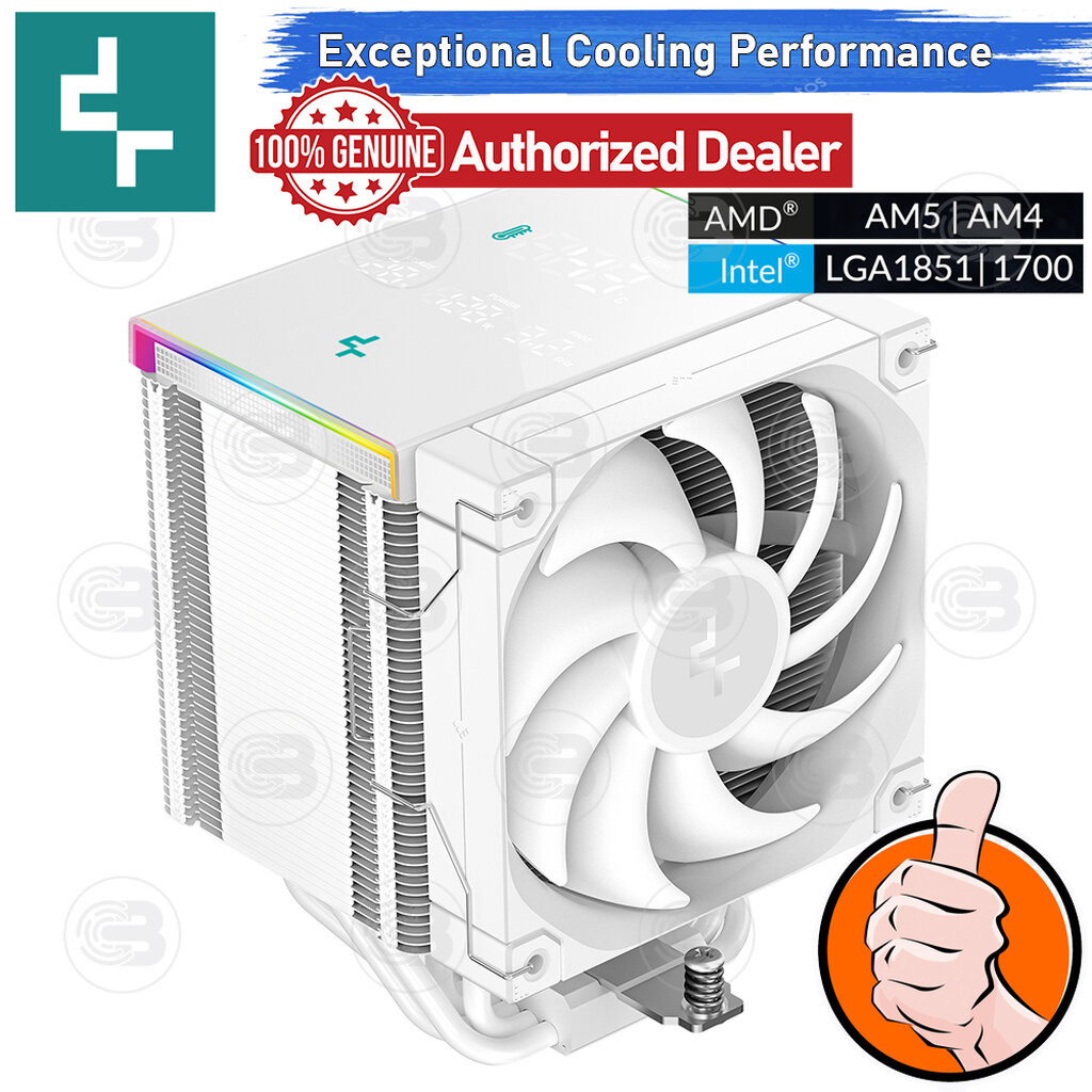 [CoolBlasterThai] DeepCool AK500 DIGITAL PRO WHITE CPU Cooler (LGA1851/AM5 Ready)