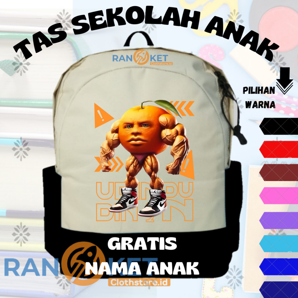 Udin Dun Din Childrens Bag I Udin Dun Din Childrens School Bag {FREE NAME PRINTING}