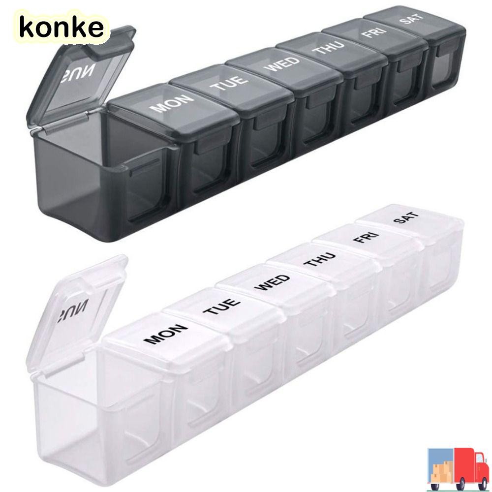 KONKE กล่องยา Travel Weekly Pill Organizer กล่องยา 7 วัน