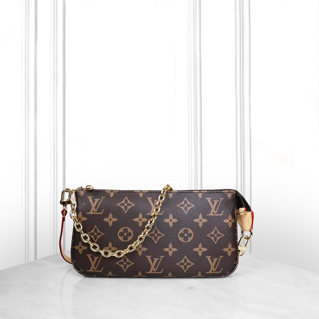 สินค้าแท้มือสอง   Louis Vuitton women's bag  กระเป๋าหลุยส์วิตตองสายโซ่