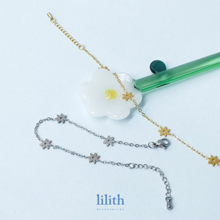 Lilith - Little Daisy Flower Stainless bracelet สร้อยข้อมือ …