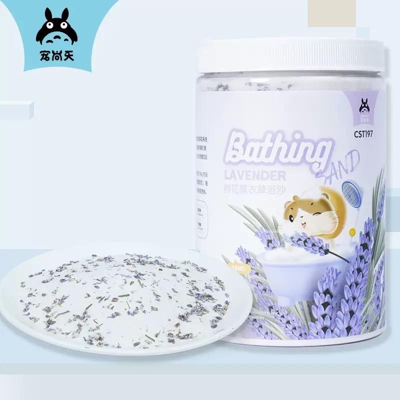 ทรายอาบน้ำ สำหรับแฮมเตอร์ เม็ดทราย  ทำความสะอาดล้ำลึก เม็ดทรายละเอียด เหมาะสำหรับหนูแฮมสเตอร์ทุกสายพันธุ์