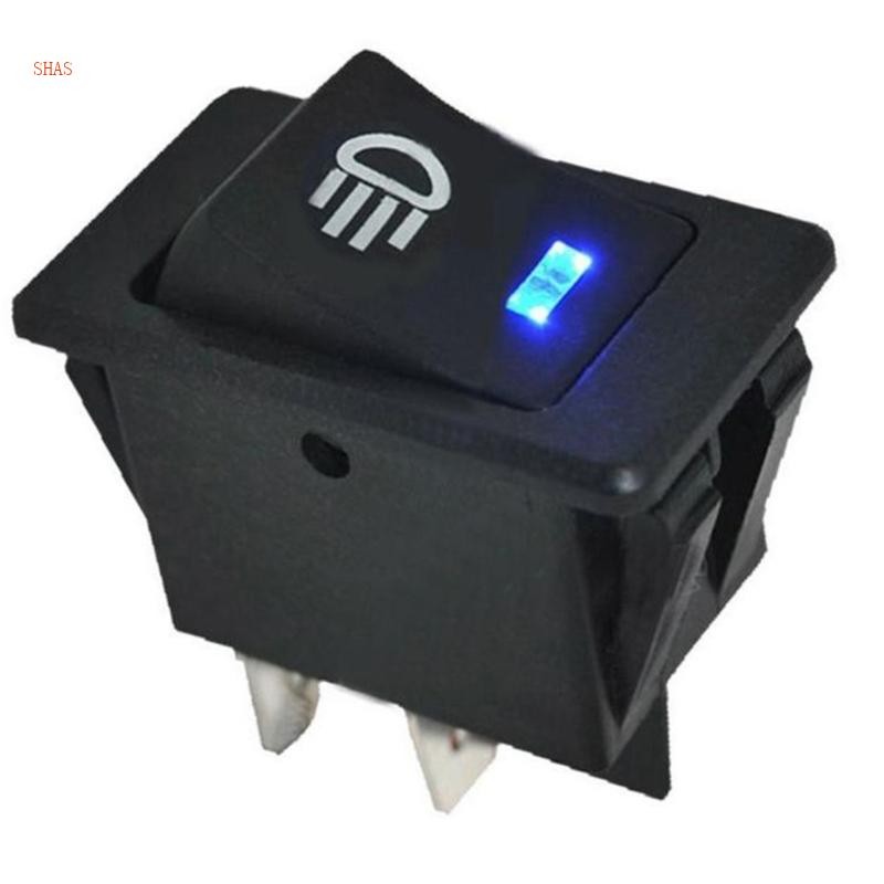 Shas รถหมอกไฟสําหรับ DC 12V สวิตช์แดชบอร์ดปุ่มควบคุมสําหรับ LED Fog L