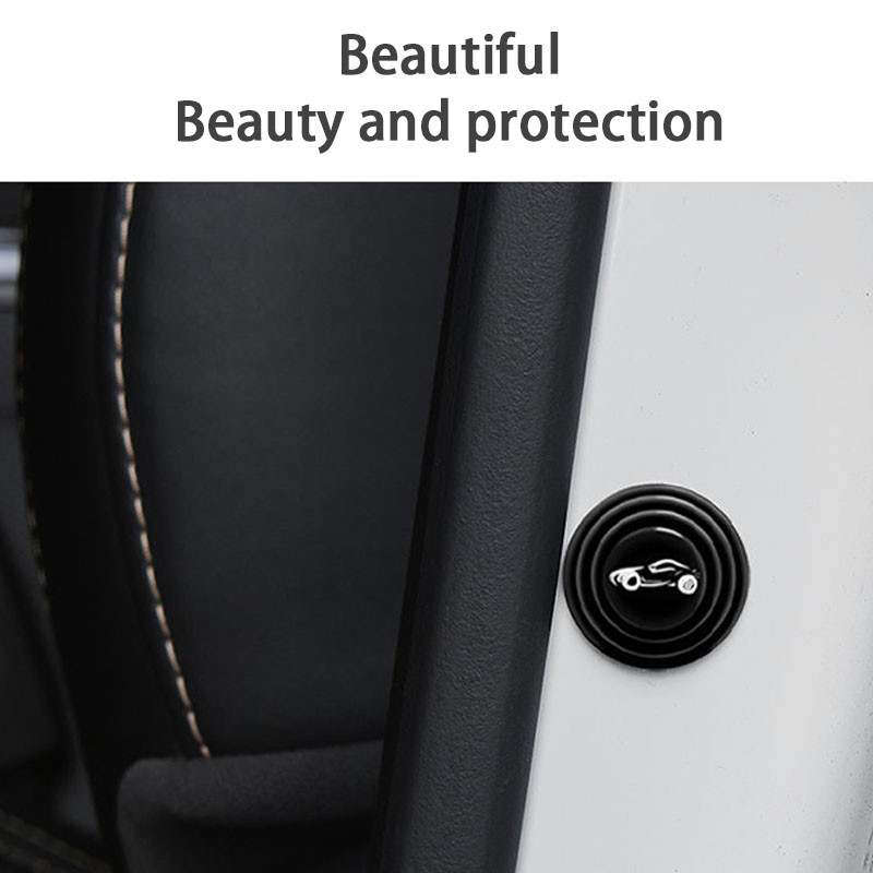 LIUOOP 1pcs Auto กันกระแทกซิลิโคน ปิดผนึกแผ่นยางอุปกรณ์เสริมรถยนต์ประตูรถ Anti-Collision กาวสติกเกอร์ - รูปที่ 5