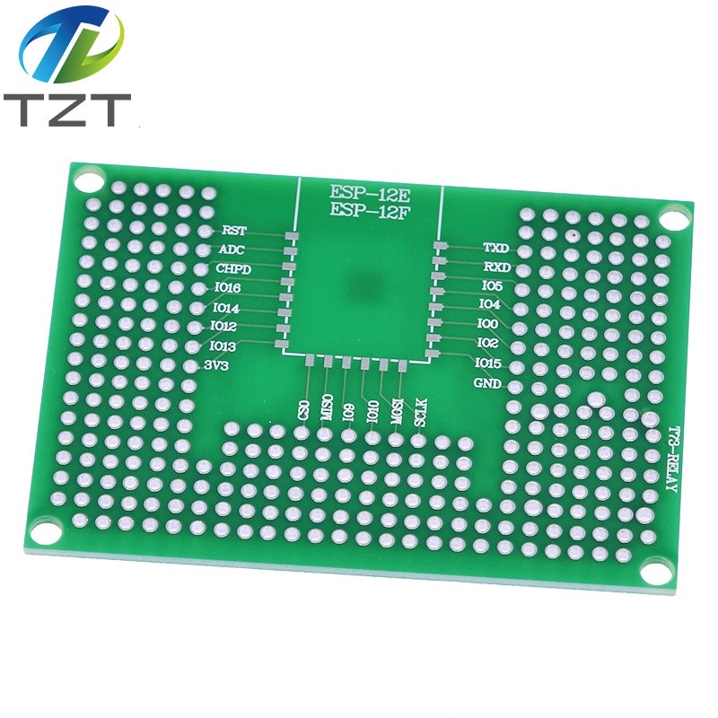 5x7 ซม.คู่ต้นแบบ PCB บอร์ด breadboard protoshield สําหรับ Arduino รีเลย์ ESP8266 WIFI ESP-12F ESP-12