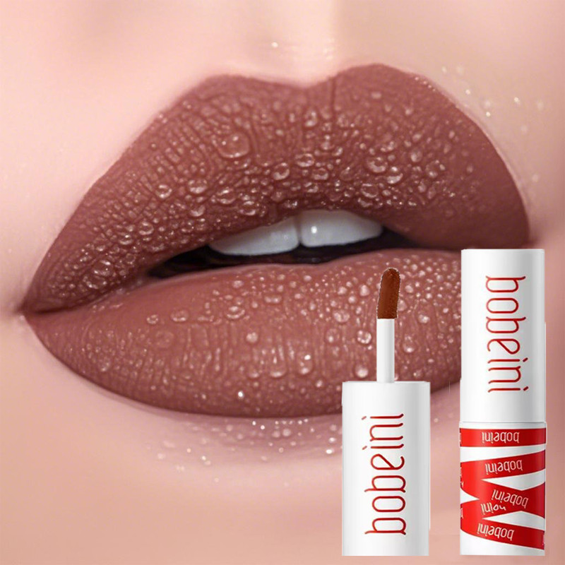 Dark Velvet Lip Shine 8 สีเซ็กซี่ธรรมชาติติดทนนานไม่ซีดจาง Non-stick Lip Glaze ลิปสติก