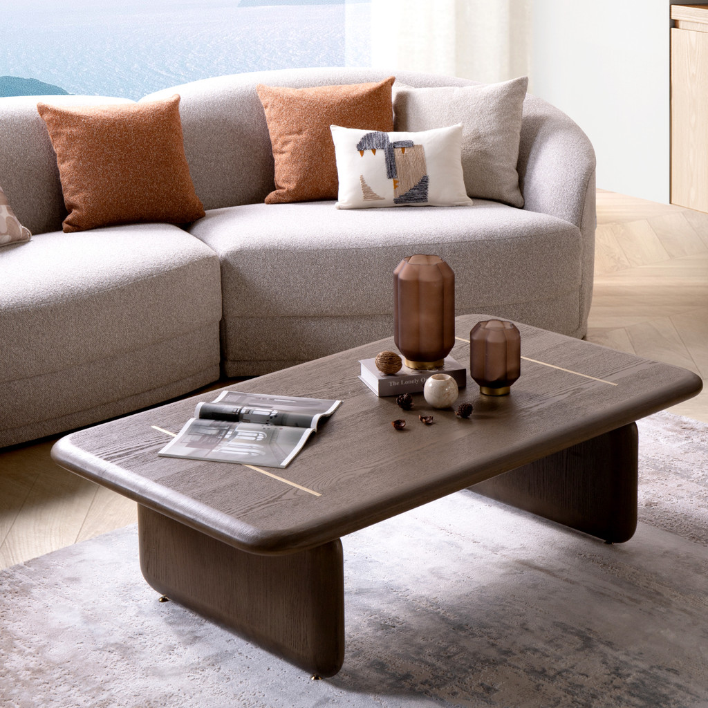 SB Design Square โต๊ะกลาง รุ่น Vaper - ไม้ลายโอ๊คสีน้ำตาล (141x80x42 ซม.)  แบรนด์ SCHULTZ DESIGN