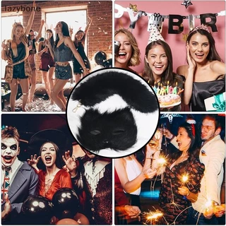 {LZ} 3 ชิ้น/เซ็ต DIY Handmade Graffiti หน้ากากครึ่งหน้า Therian หน้ากากชุดกากเปล่าครึ่งมือวาดสัตว์ Fox Mask Party ของขวัญ {lazybone}