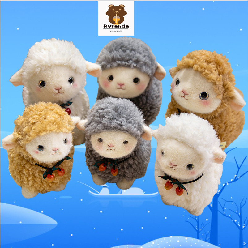 ไรท์ดา แกะของเล่นตุ๊กตาน่ารักจําลองแพะ ราศีเมษ ตุ๊กตาจําลองสัตว์โซฟาเบาะของขวัญวันเกิดห้องนอนของขวัญคริสต์มาส
