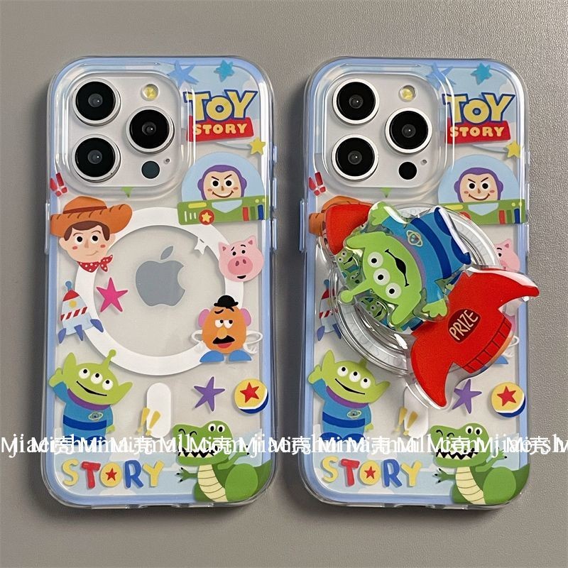 ซัน. เคสโทรศัพท์มอนสเตอร์สามตาหมุนได้พร้อมแม่เหล็กสำหรับ Apple 15 Pro Max 13/14 Plus/12 Pro/11 ผู้หญิง 8p นุ่ม XS