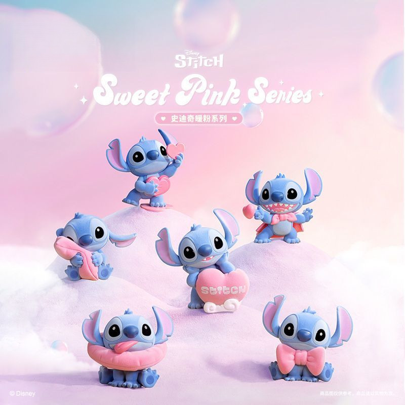 52TOYS Stitch Warm Pink Series Blind Box Stitch Toy Accessories Gift