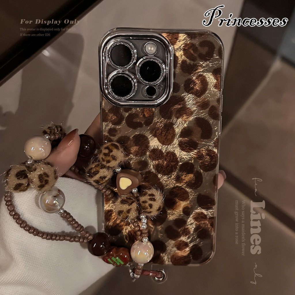 Holographic Leopard Hardเคสโทรศัพท์พร้อมกล้องสําหรับiPhone 16 15 14 13 12 11 Pro Max X XR XS Max 7 8 Plus SE 2020 2022
